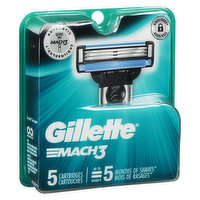 Gillette - Mach3 Cartridges, 5 Each