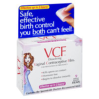 VCF - Vaginal Contraceptive Film, 9 Each