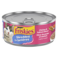 Friskies - Wet Cat Food, Shredded Chicken & Salmon Dinner