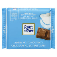 Ritter Sport - Alpine Milk Chocolate, 100 Gram