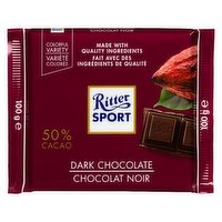 Ritter Sport - Dark Chocolate Bar, 100 Gram