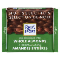 Ritter Sport - Milk Chocolate with Whole Almonds, 100 Gram