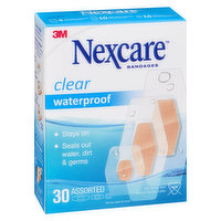 3m - Nexcare Waterproof Bandages, 30 Each