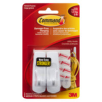 3M - Command Damage Free Hanging Hooks Medium