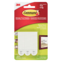 3M - Command Damage-Free Hanging Strips, Medium Picutre Strips, 3 Each