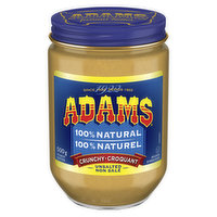 Adams - Crunchy Unsalted Peanut Butter, 500 Gram