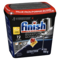 Finish - Quantum Ultimate Lemon Dishwasher Pods, 72 Tabs, 900 Gram