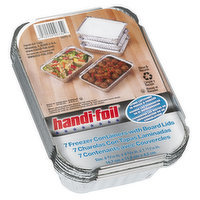 Handi Foil - Freezer Container with Board Lids, 7 Each