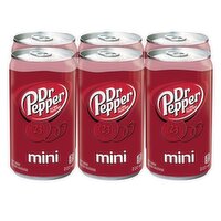 Dr. Pepper - Mini's Cans, 6 Each