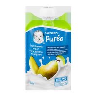 Gerber - Yogurt Puree Pear Banana, 92 Millilitre