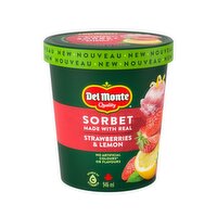 Del Monte - Real Strawberry & Lemon Sorbet, 946 Millilitre