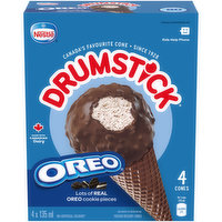 Nestle - Drumstick Cookies & Cream Cones, 4 Each