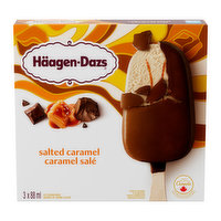 Haagen-Dazs - Salted Caramel Ice Cream Bars, 3 Each