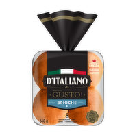 D'Italiano D'Italiano - Brioche Hamburger Bun, 560 Gram