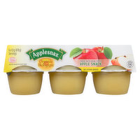 Applesnax - Apple Sauce Cups Unsweetened Organic, 6 Each