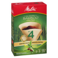 Melitta - Bamboo Coffee Filters #4, 80 Each