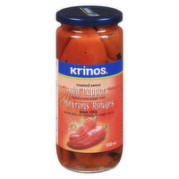 Krinos - Roasted Red Peppers, 500 Millilitre