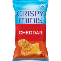 QUAKER - Crispy Minis Cheddar Brown Rice Chips, 100 Gram