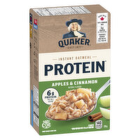 QUAKER - High Protein Apple & Cinnamon Instant Oatmeal.