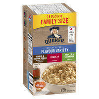 Quaker - Instant Oatmeal Flavour Variety 18ct Pack