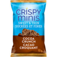 Quaker - Crispy Minis Sweet & Thin, Cocoa Crunch Rice Chips, 90 Gram