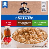 Quaker - Instant Oatmeal - Flavor Variety, 60 Each