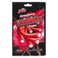Koala - Livewire - Strawberry Cream Licorice Cables, 100 Gram