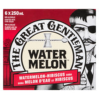 The Great Gentleman - Watermelon Hibiscus Soda, 6 Each