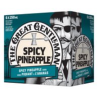The Great Gentleman - Spicy Pineapple Soda, 6 Each