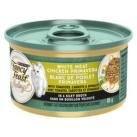 Fancy Feast - Medleys White Meat Chicken Primavera in a Silky Broth, Wet Cat Food, 85 Gram