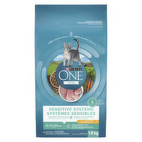 Purina ONE +Plus - Sensitive Systems Turkey, Dry Cat Food 1.8 kg, 1.8 Kilogram
