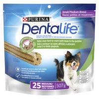 Purina DentaLife - DentaLife Small/Medium Breed Daily Oral Care, Dental Dog Treats 507 g, 507 Gram