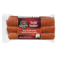 GRIMMS - Sizzlin' Smokies Cheddar with Bacon, 6 Each