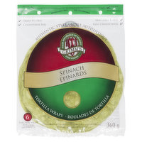 GRIMMS - Wraps Spinach 10 Inch, 360 Gram