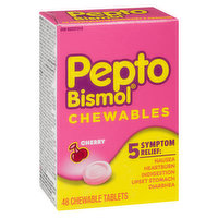 Pepto Bismol - Chewables 5 Symptom Relief, 48 Each