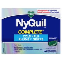 Vicks - NyQuil Complete Liquidcap 24pk, 24 Each