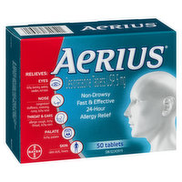 Aerius - Allergy 24 Hour - Non Drowsy, 50 Each