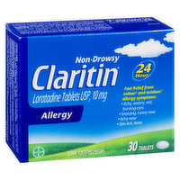 Claritin - Non Drowsy Allergy Tablets 24hr 30's, 30 Each