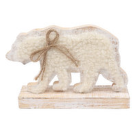 Table Decor - Bear, Wood and Sherpa, 1 Each