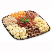 - - Meat & Cheese (cubed or sliced) Platter Tray - Large Serves 24-34, 1 Each