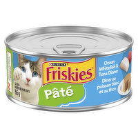 Friskies - Wet Cat Food, Pate Whitefish & Tuna Dinner, 156 Gram