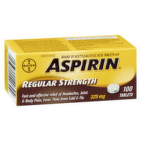 Bayer Bayer - Aspirin Regular Strength 325mg, 100 Each