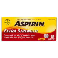 Aspirin - Extra Strength Tablets 325 mg, 50 Each