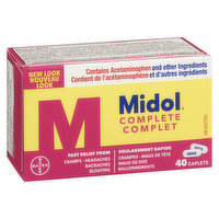 Midol - Caplets Complete, 40 Each