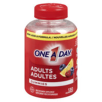 One A Day - Adult multivitamin gummies, 130 Each