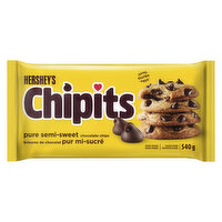 Hersheys - Hrshys Chipits Pure Semi Swt Choc Chps, 540 Gram