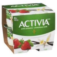 Activia - Probiotic Yogurt - Strawberry/Vanilla, 8 Each