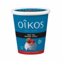 Oikos - Greek Yogurt  High Protein 0% M.F. Strawberry Raspberry, 650 Gram