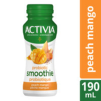 Activia - Probiotic Peach Mango Smoothie, 190 Millilitre