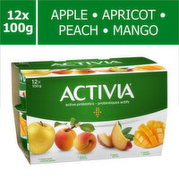 Activia - Probiotic Yogurt- Yellow-Apple/Apricot/Peach/Mango, 100 Gram
